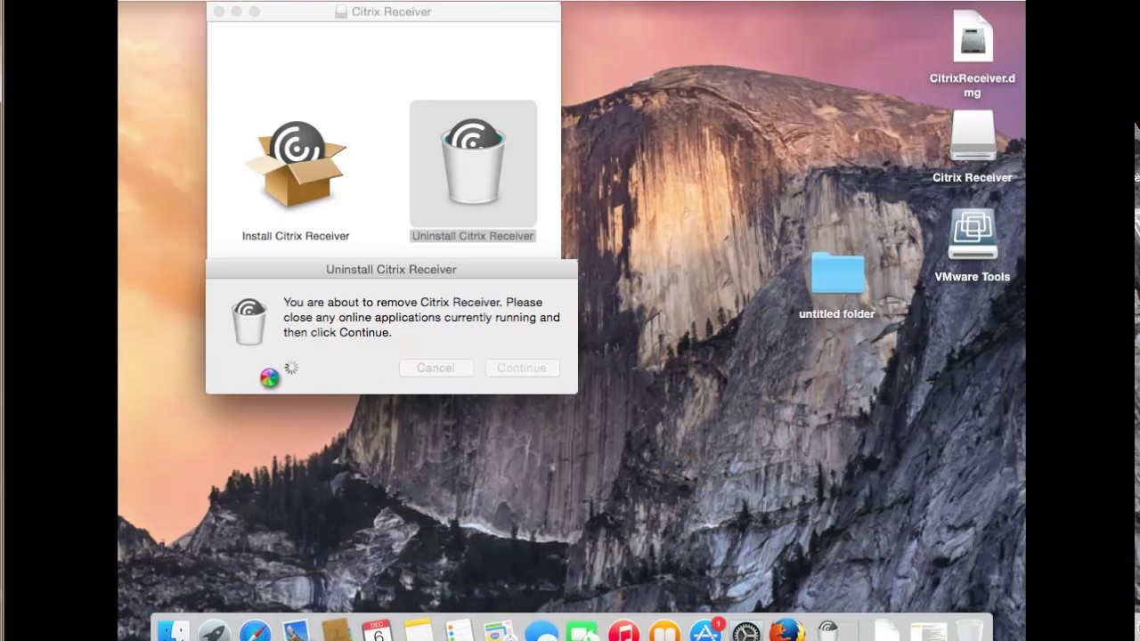 uninstall receiver for mac